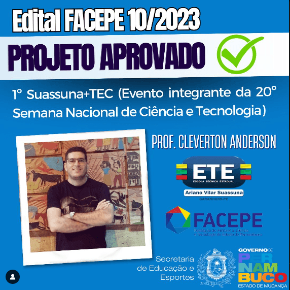 Projeto de Extensão Aprovado - 1° Suassuna + Tec